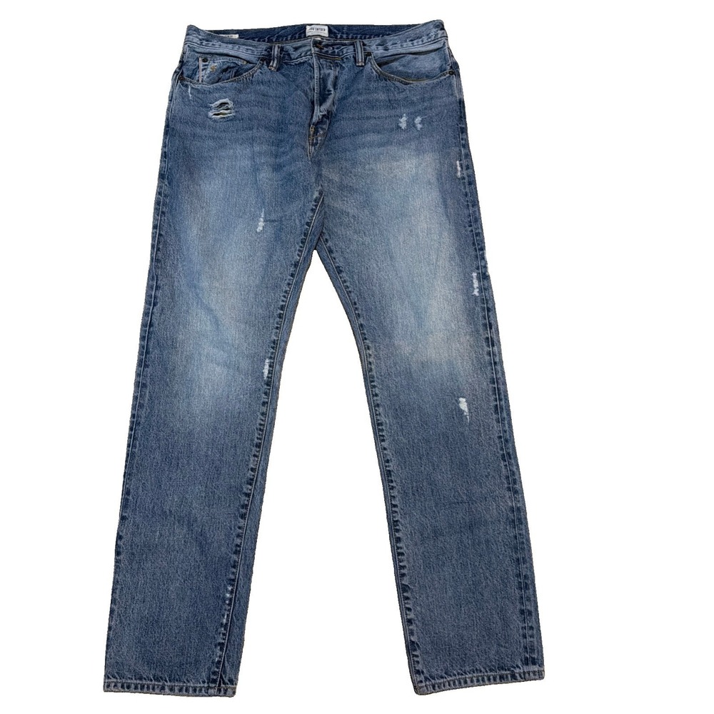 Todd Snyder NYC Slim Fit 12.5oz Selvedge Denim Jeans Mens 36x34 Blue Button Fly